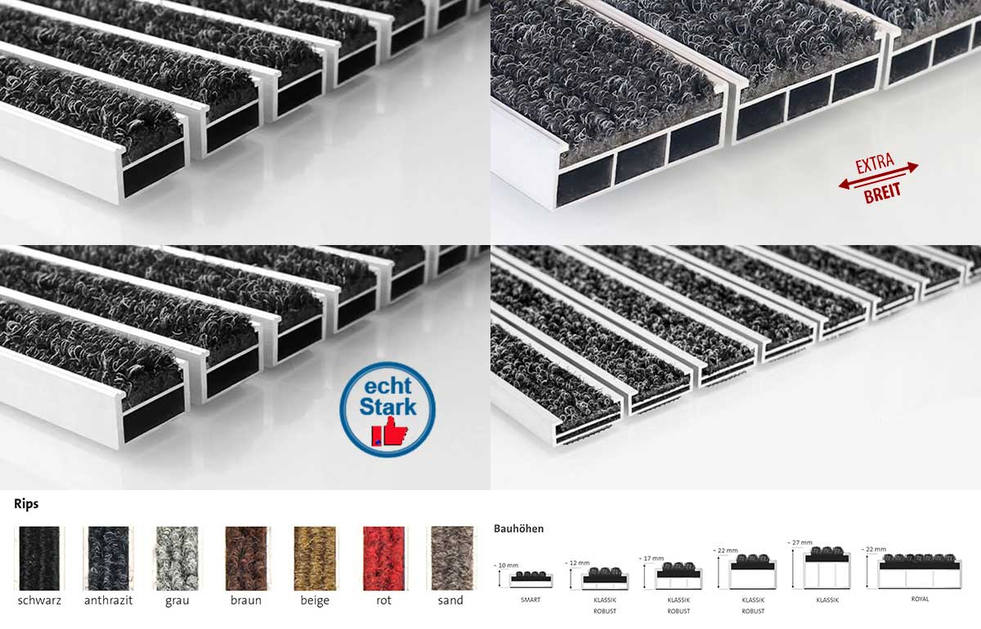 Eingangsmatten nach Maß - Qualität aus Deutschland